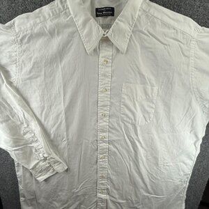 Gitman Bros 18.5 37 Pinpoint USA Cotton Oxford TTX Point White Shirt American
